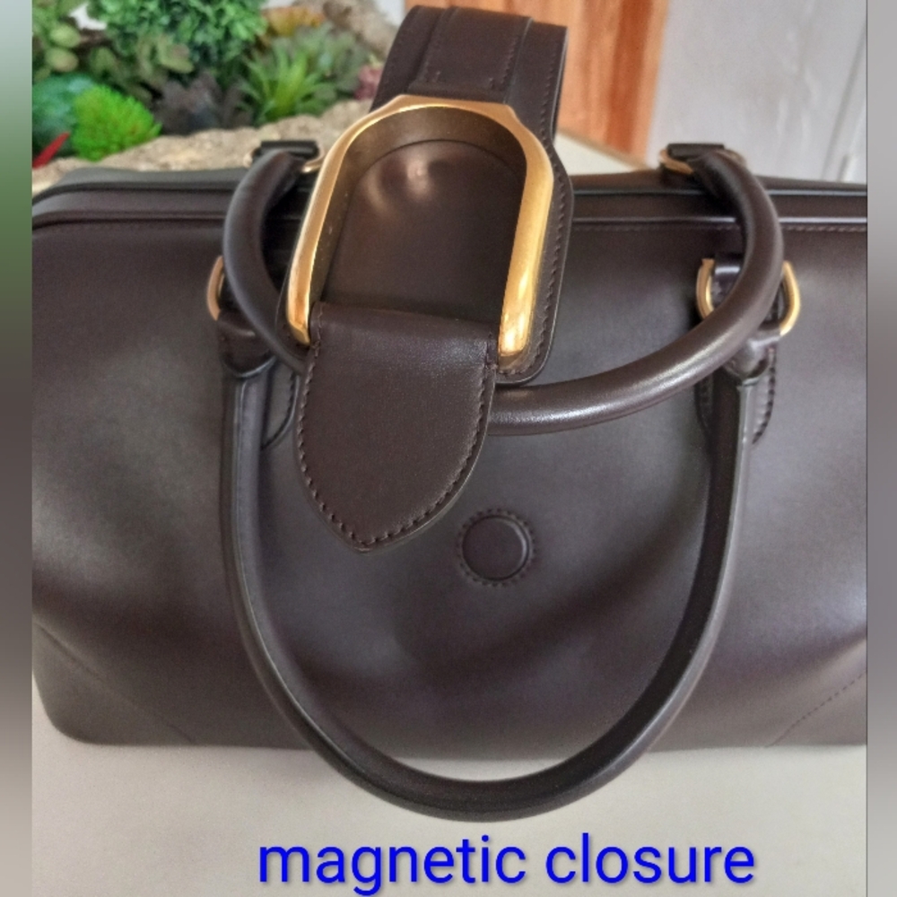 Ralph Lauren Welington Collection, Calfskin Doctor Bag, Dark Brown, 2022 - Picture 12 of 16